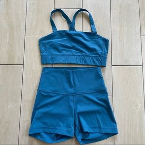 Everlane Bike Shorts & Sports Bra